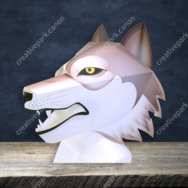 Full head mask wolf