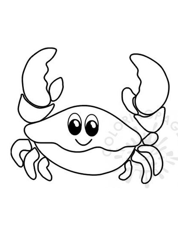 Coloring pages free printable crab coloring pages