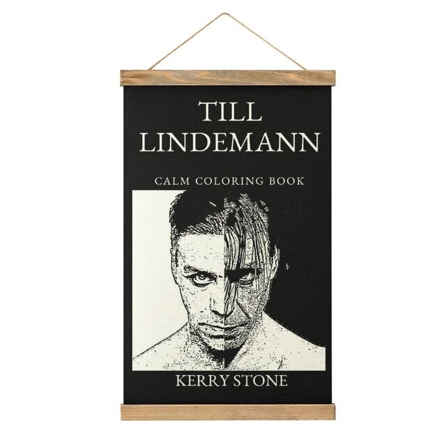 Creative till and lindemann calm coloring book canvas hanging picture craft decoration joke restaurant draw style decorate