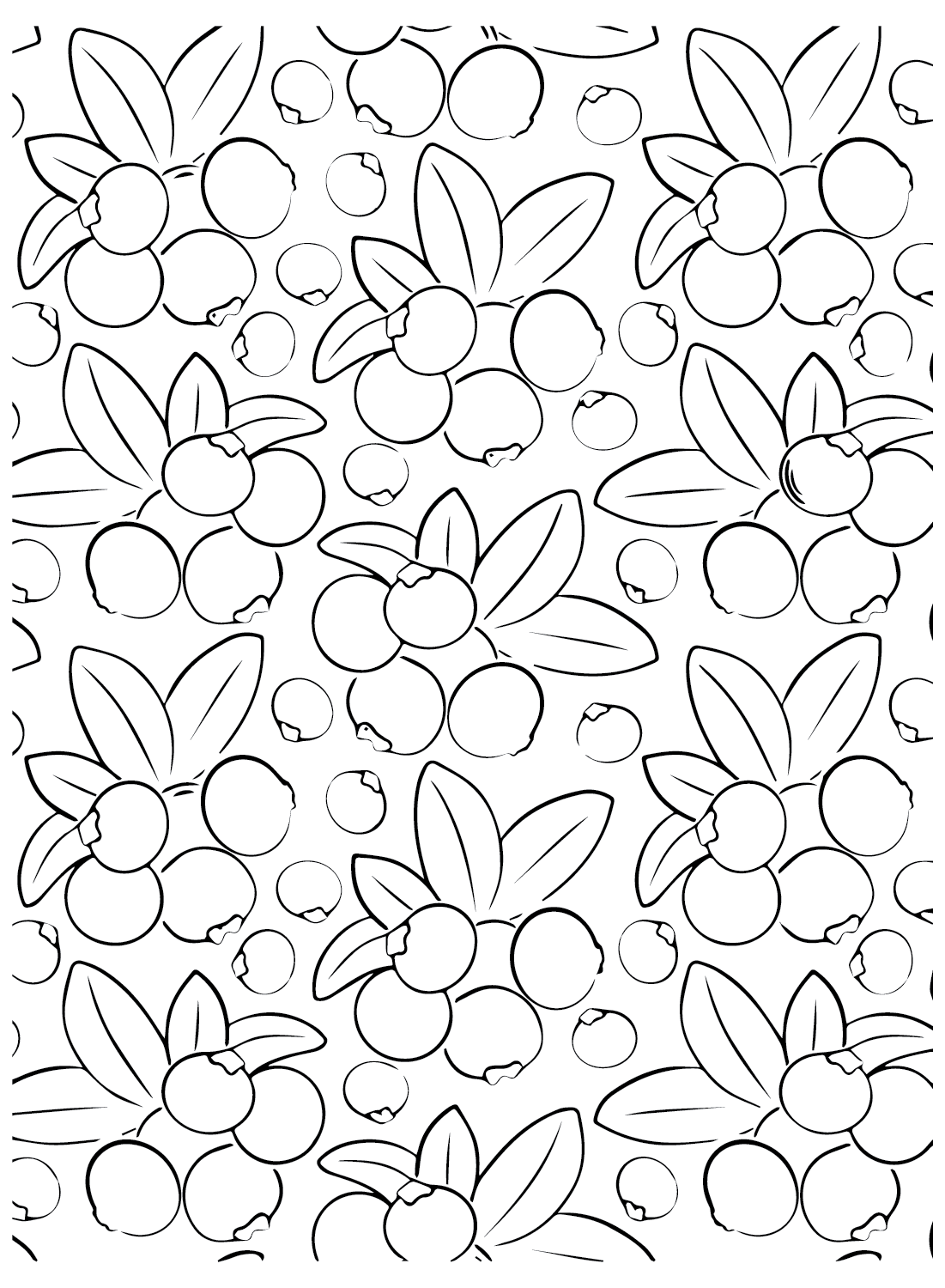 Cranberry coloring pages printable for free download