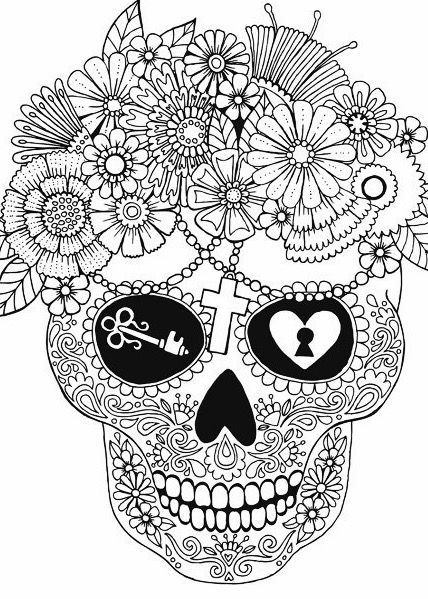 Pin by jackie taylor on svg some vinyl goodies skull coloring pages adult coloring book pages cute coloring pages