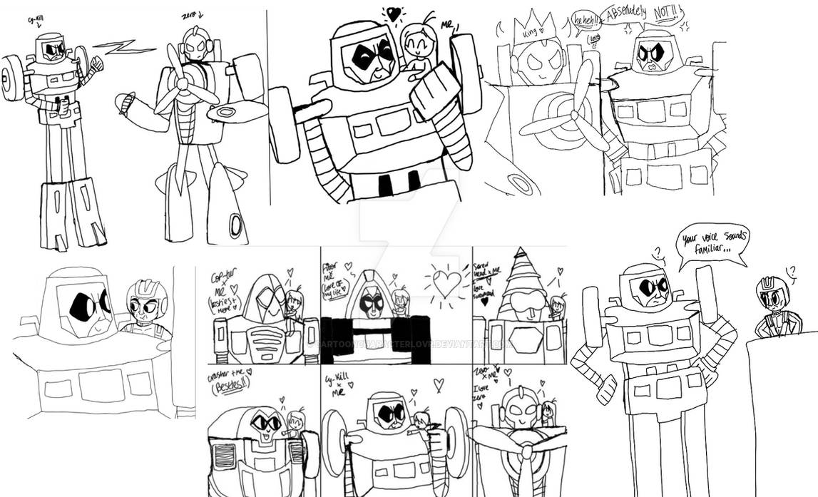 Gobots drawings by cartooncharacterlovr on