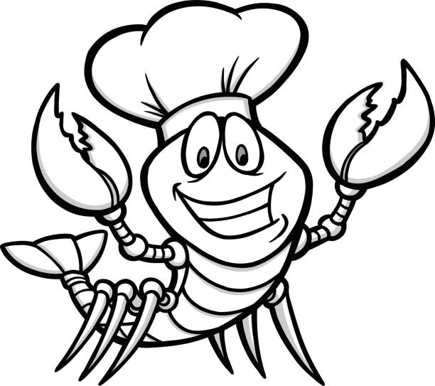 Crawfish supper illustration stock illustration