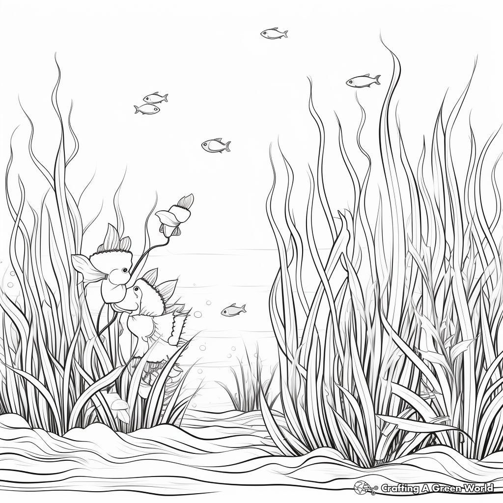 Grass coloring pages