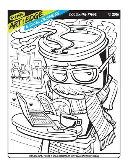 Art with edge ridiculousness trial page coloring pages bird coloring pages poppy coloring page