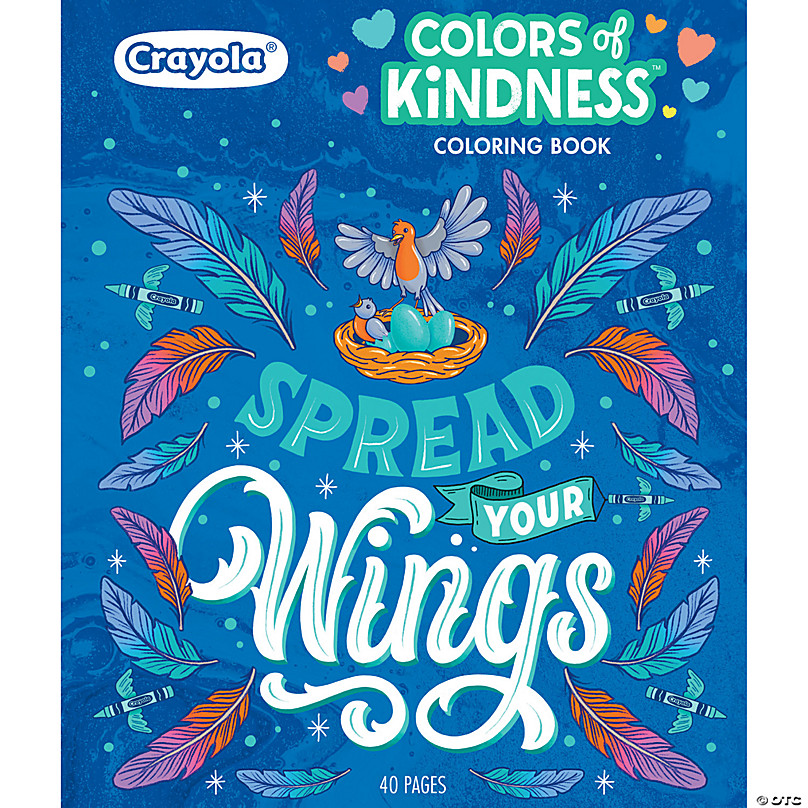 Crayola colors of kindness adult coloring book pack of oriental trading