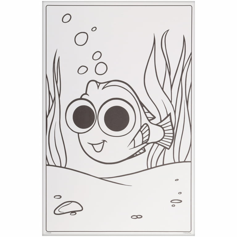 Crayola disney pixar finding dory giant coloring pages count pack