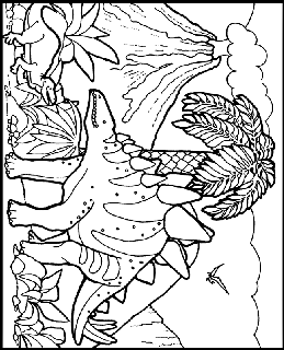 Dinosaur free coloring pages