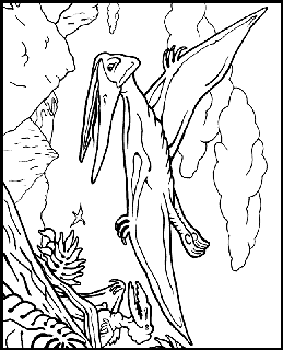 Dinosaur free coloring pages