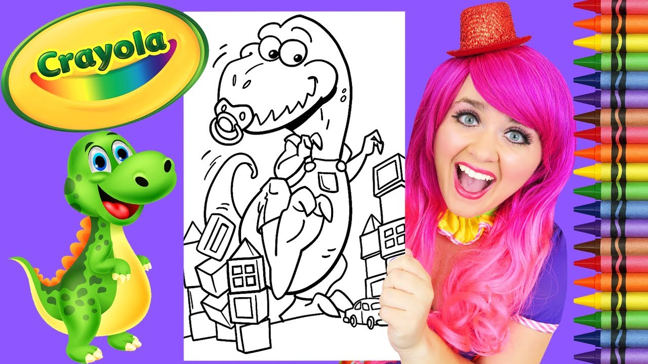 Coloring dinosaur baby t