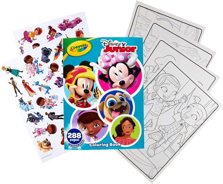 Sinoeem crayola disney loring book disney jr gift pages ages toys games