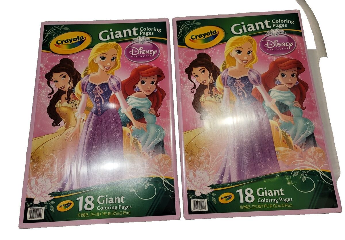 Disney princess crayola giant coloring pages pgs book x set of packs