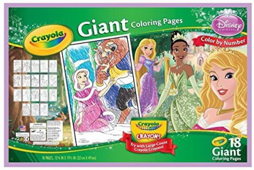 Crayola disney princess giant coloring pages