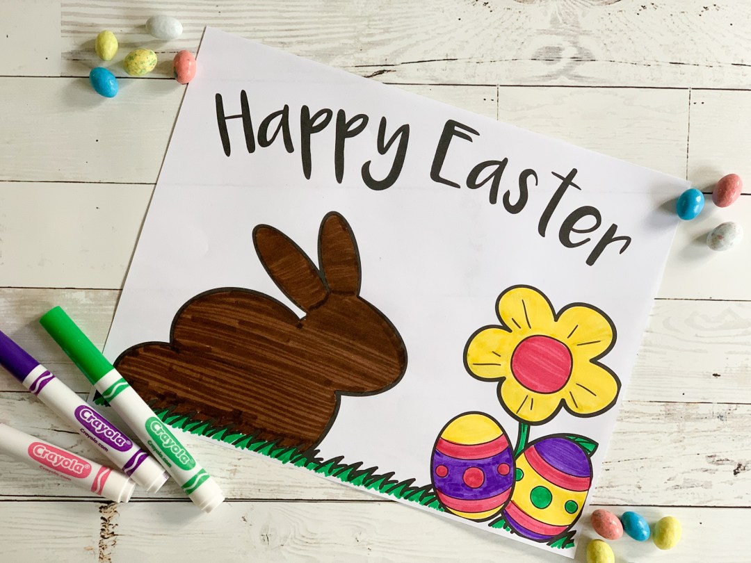 Easter coloring page