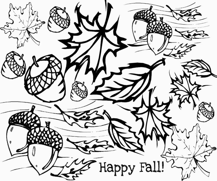 Fall coloring pages for kids free autumn and fall coloring pages