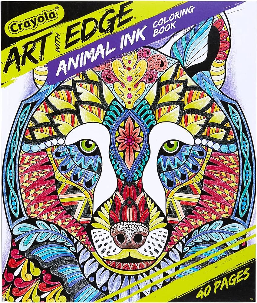 Crayola jungle animal coloring book teen and adult coloring pages toys games