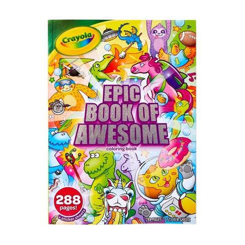 Crayola pg epic book of awesome coloring book