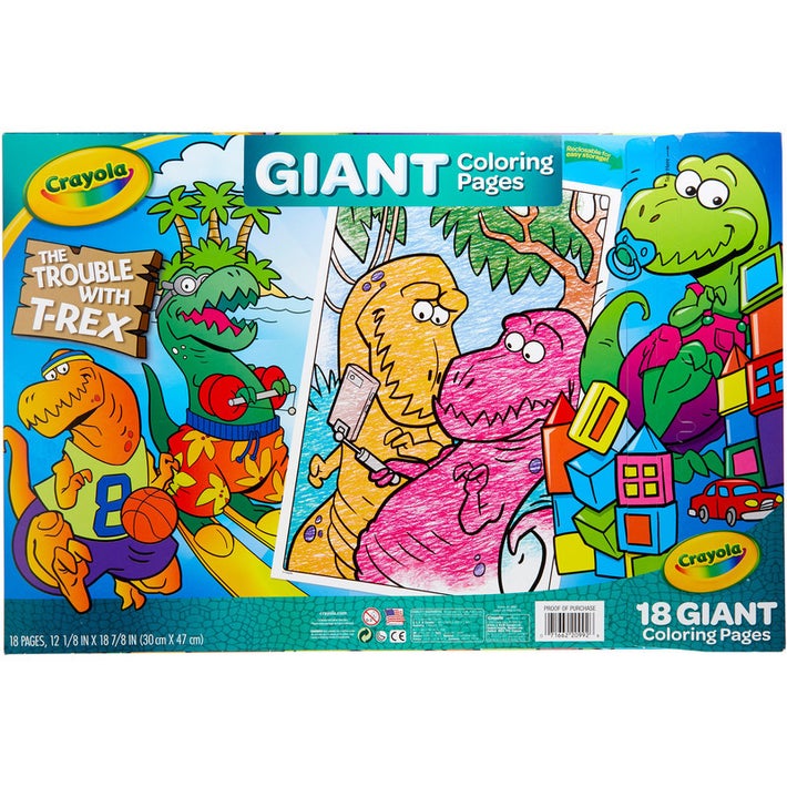 Crayola giant colouring pages the trouble with t