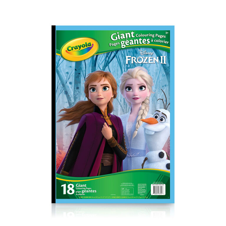 Crayola giant colouring pages disney frozen ii toys r us nada