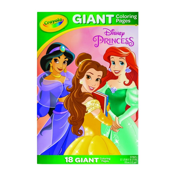 Crayola giant coloring pages disney princess fldp â