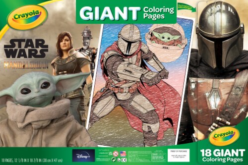 Crayola giant coloring pages star wars the mandalorian ct