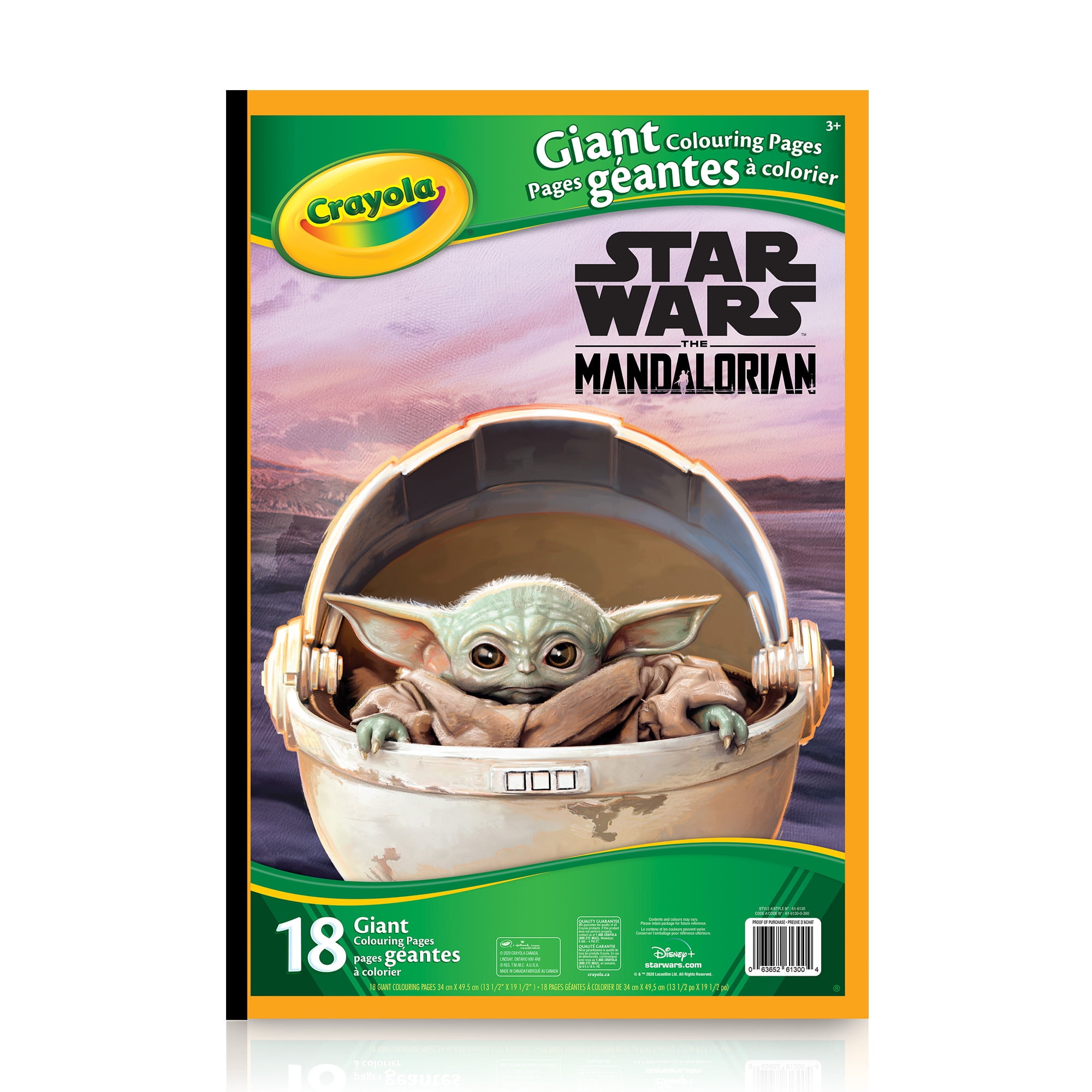 Crayola giant mandalorian coloring book beginner child pages