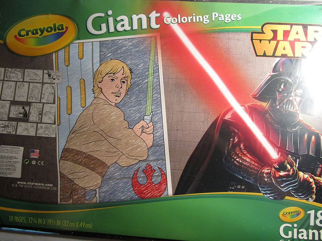 Giant crayola coloring book pages disney star wars darth vader â all sports