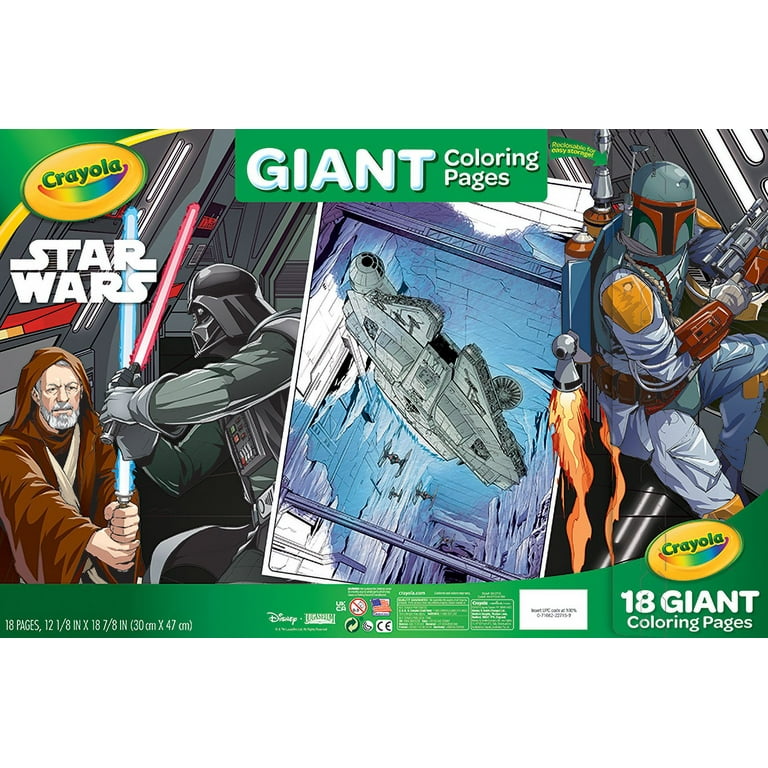 Crayola star wars giant coloring pages pages gifts for boys girls