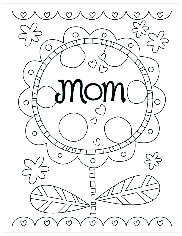 Mothers day coloring pages inspiration