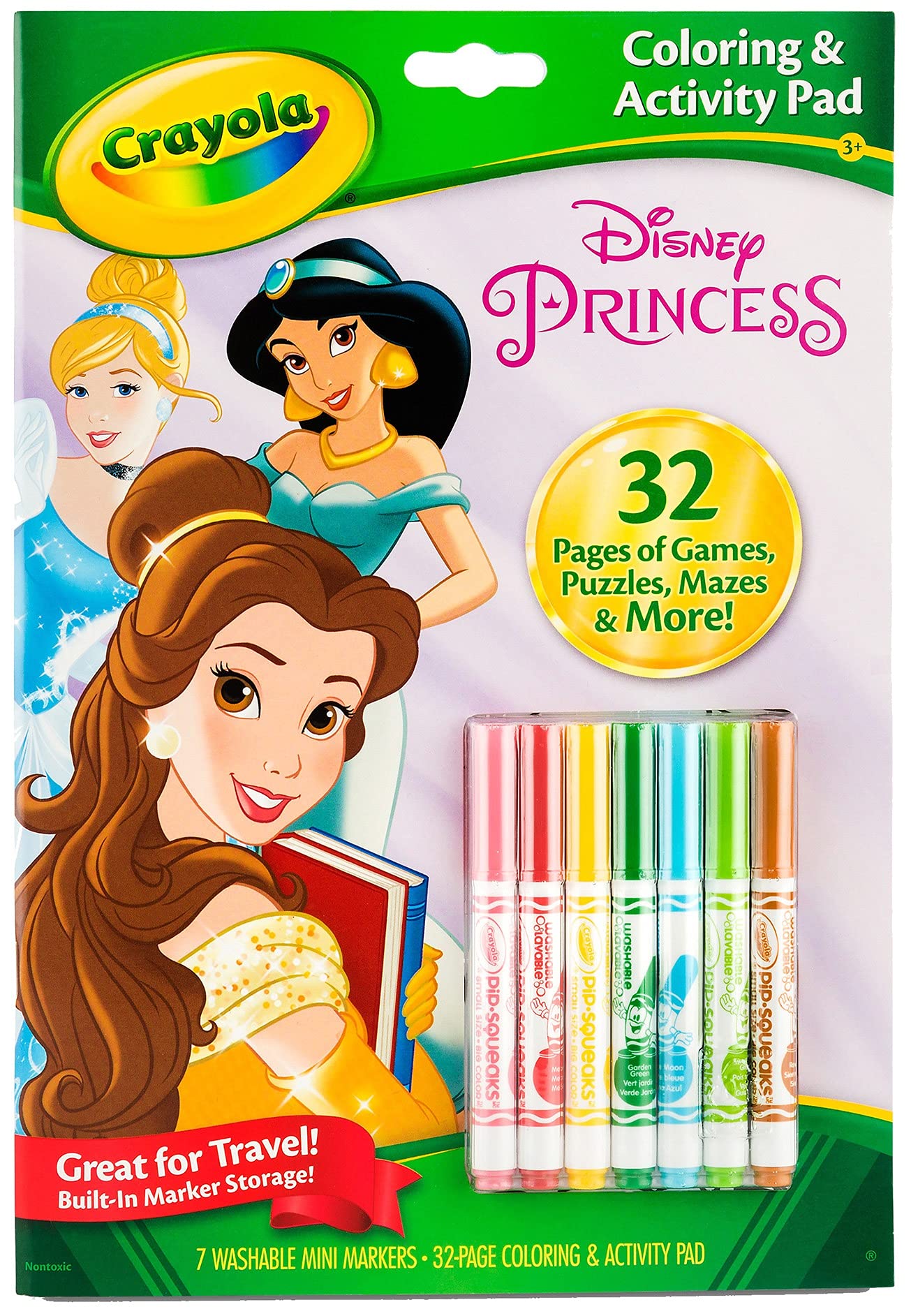 Crayola disney princess coloring and activity book with markers toys
