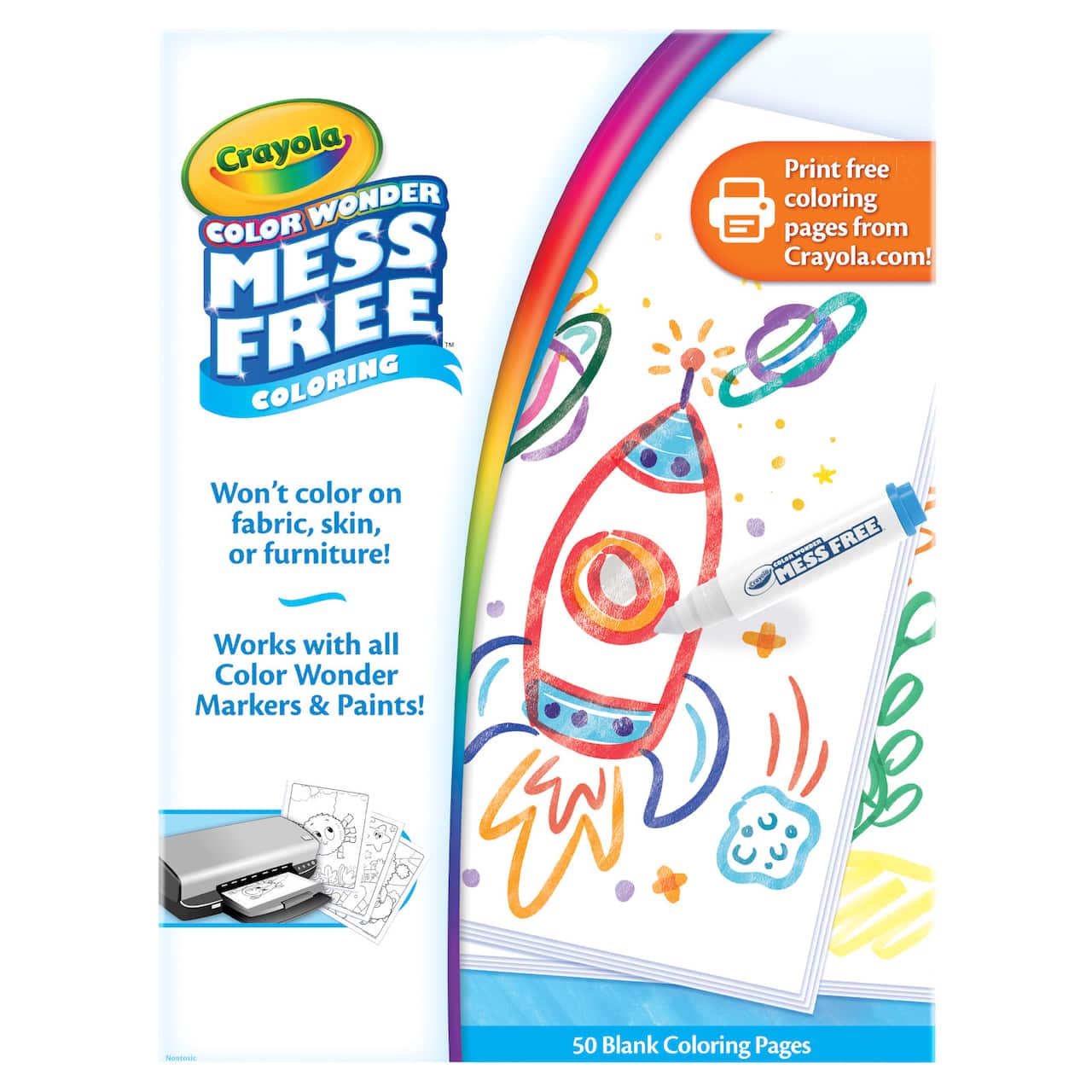 Crayola color wonder mess freeâ blank printable coloring pages ct