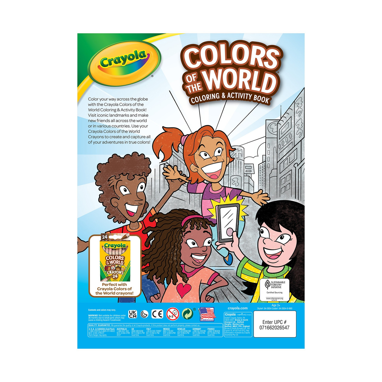 Pack crayola colors of the world coloring book