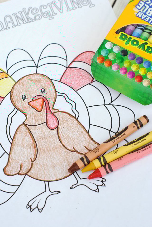 Free thanksgiving coloring pages