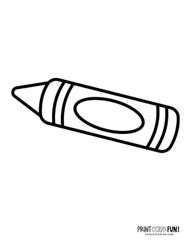 Crayon coloring pages clipart at