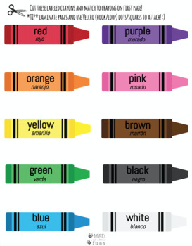 Color matching crayon activity by madfuns tpt
