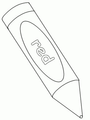 Crayon school coloring pages coloringpagebook school coloring pages red crayon coloring pages to print