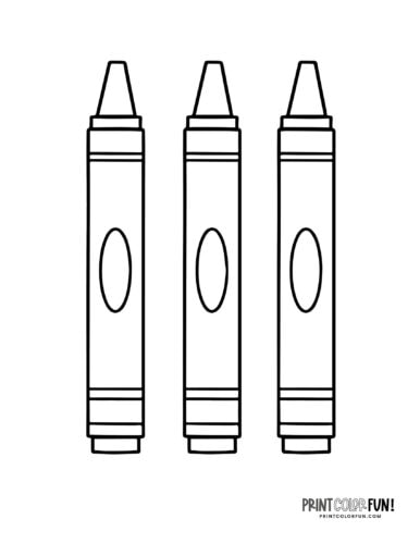 Crayon coloring pages clipart at