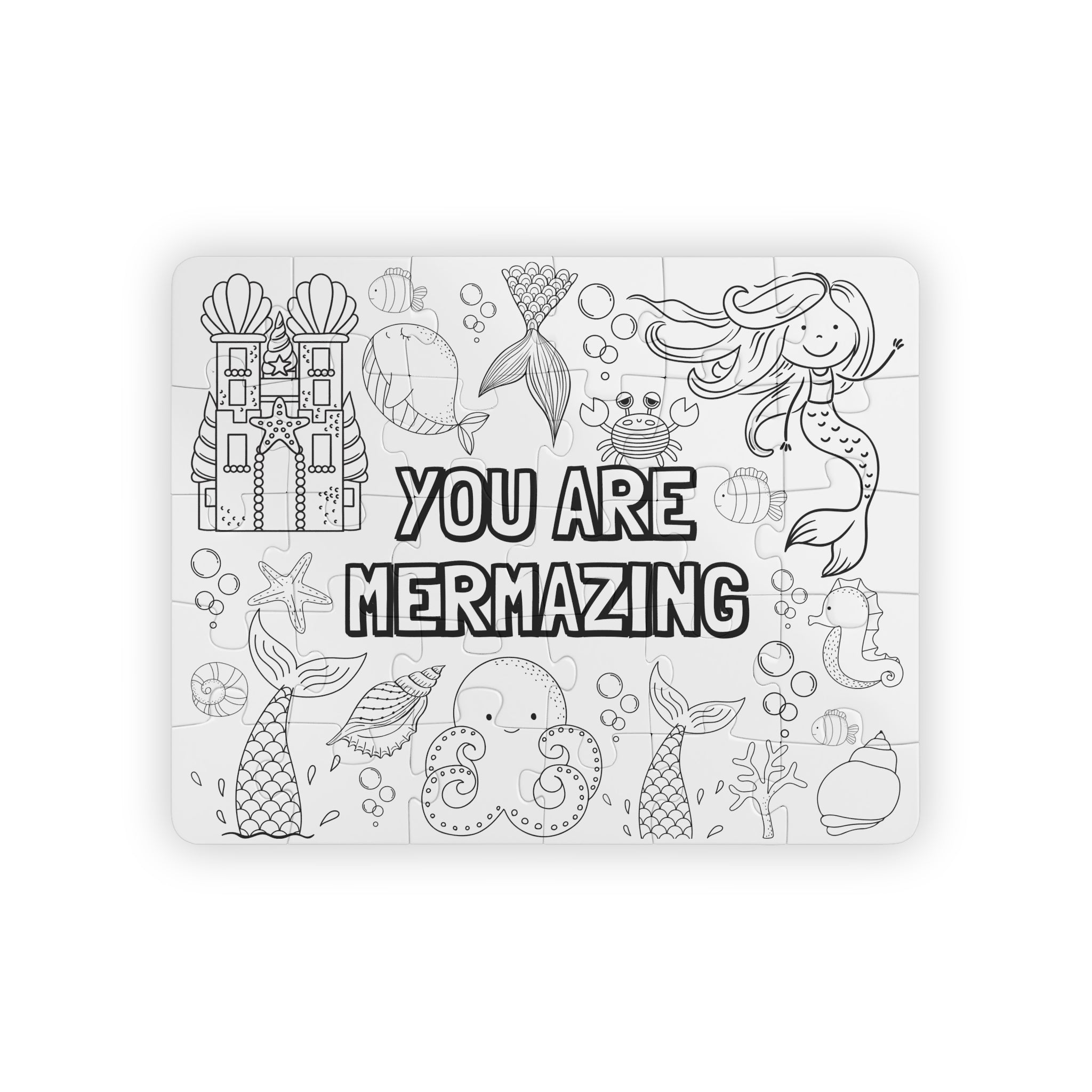 Mermaid coloring puzzle â creative crayons workshop