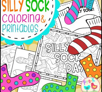 Sock coloring pages coloring pages crazy socks silly socks