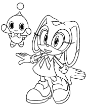 Bat rouge coloring page sonic