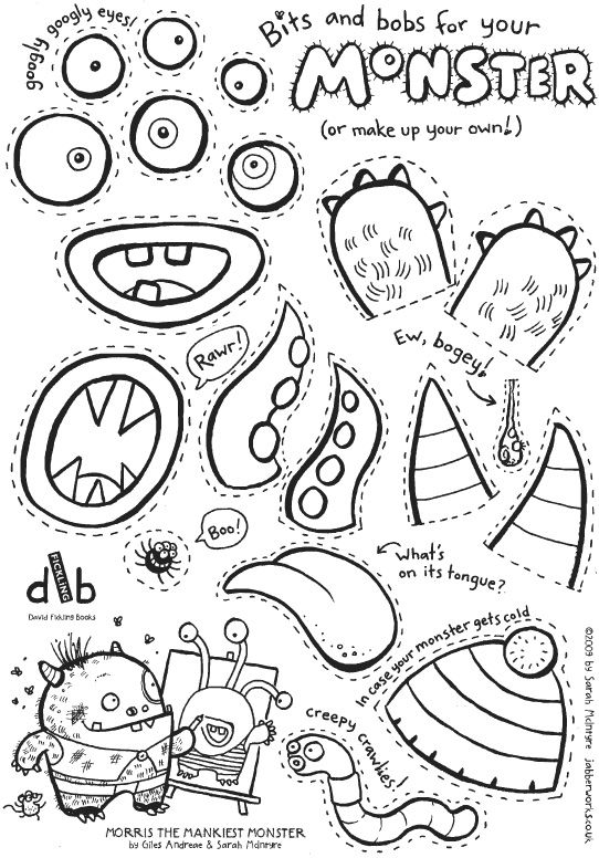 Monster parts template