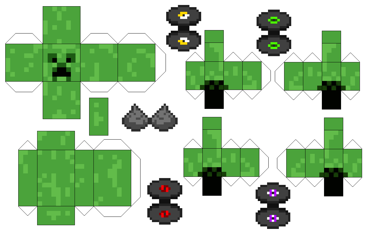 Creeper minecraft papercraft free printable papercraft templates