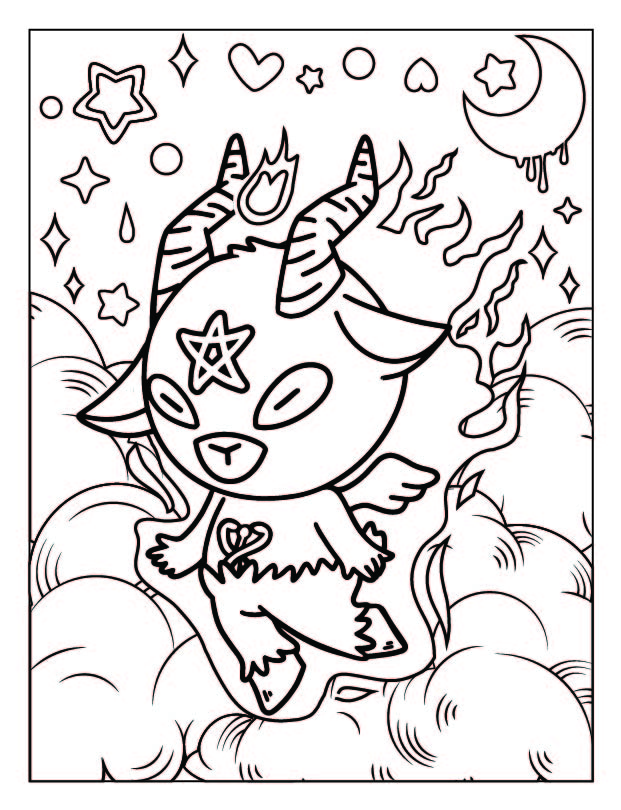 Creppy cute kuwaii coloring pages made by teachers