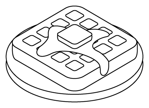 Waffle emoji coloring page free printable coloring pages