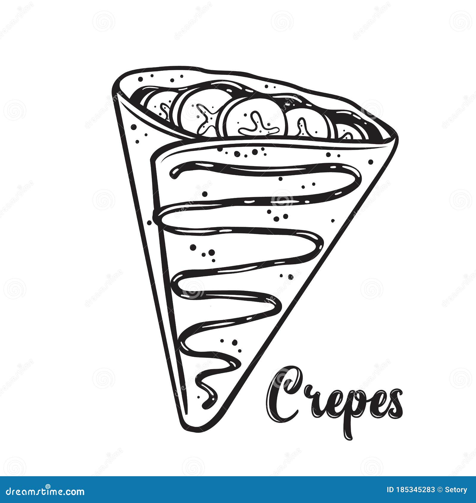 Chocolate pancakes stock illustrations â chocolate pancakes stock illustrations vectors clipart
