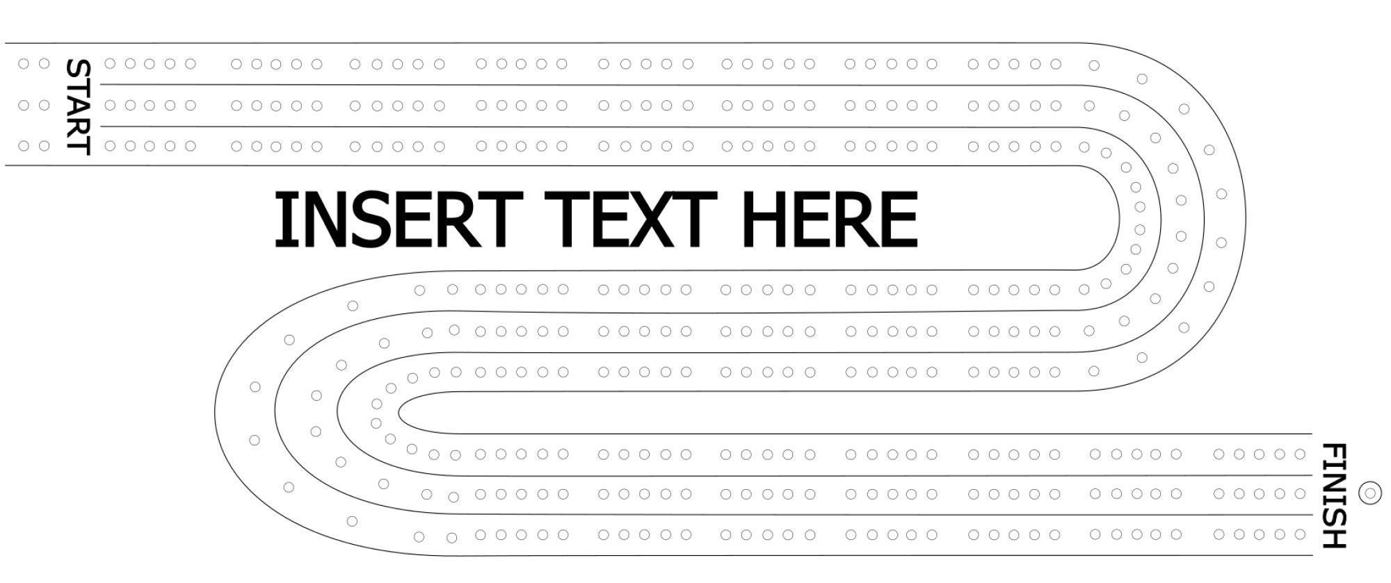Cribbage board svg file