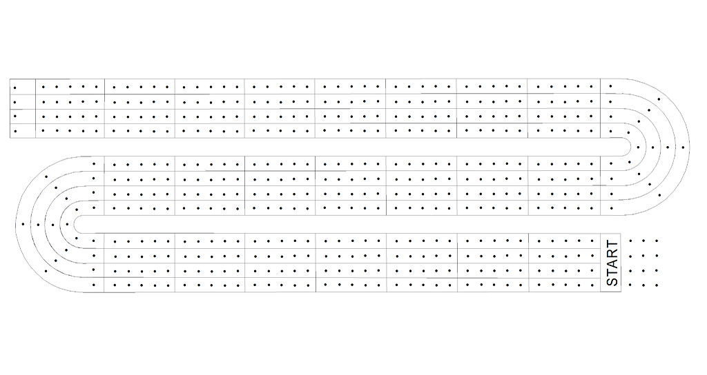 Need a bit of help with cribbage board template