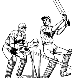 Cricket game coloring pages printable for free download