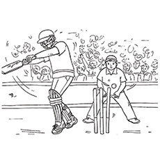 Top cricket coloring pages for your toddler