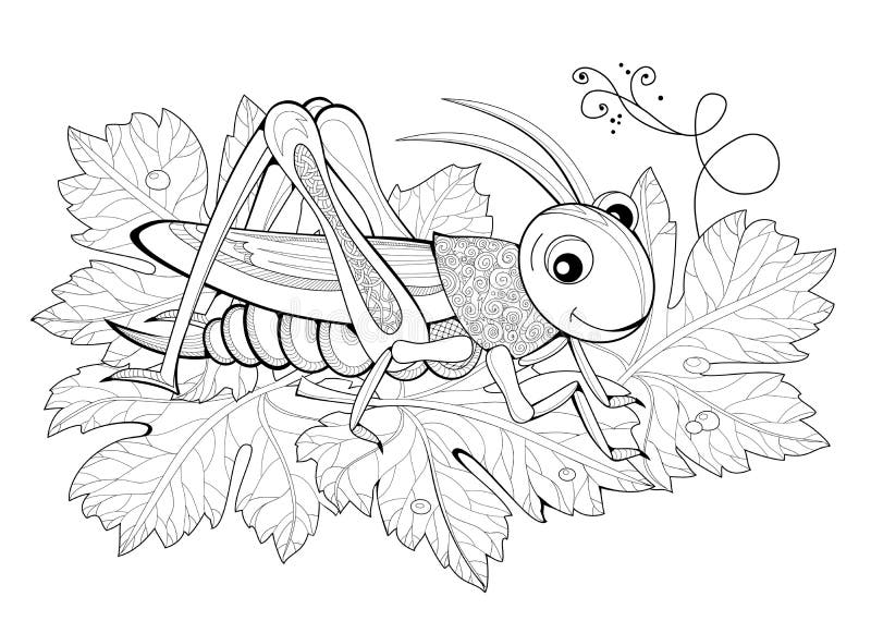 Cricket coloring stock illustrations â cricket coloring stock illustrations vectors clipart